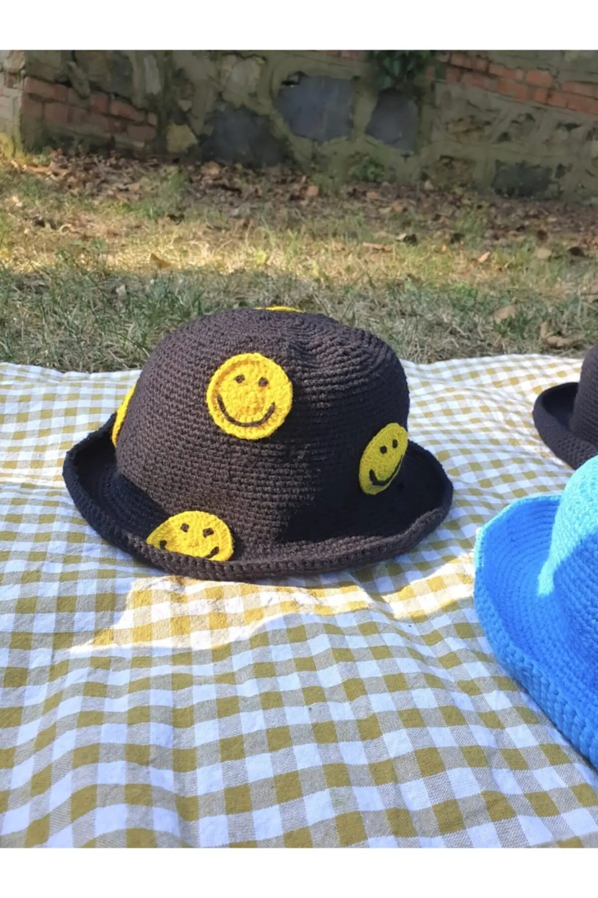 Панама ручной работы для мужчин и женщин, вязаная черная шляпа с улыбкой, для зимы, для взрослых 
Панама ручной работы для мужчин и женщин, вязаная черная шляпа с улыбкой, для зимы, для взрослых