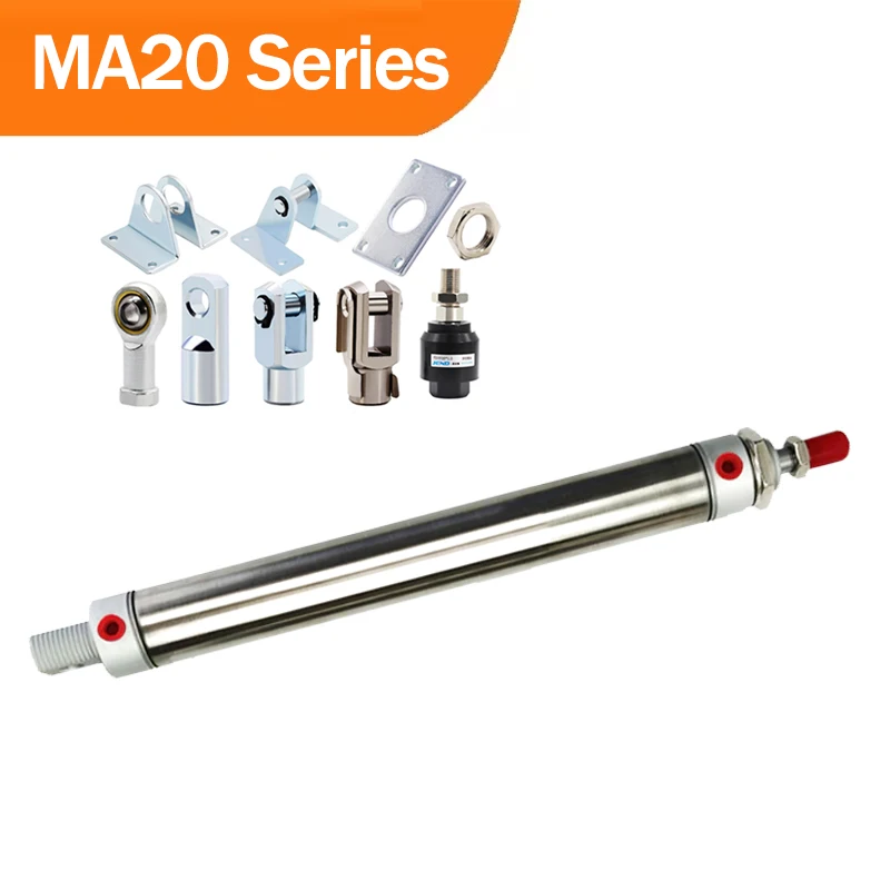 MA20 Series Stainless Steel Mini Air Pneumatic Cylinder 25-500mm Stroke Double Acting Pneumatic Piston
MA20 Series Stainless Steel Mini Air Pneumatic Cylinder 25-500mm Stroke Double Acting Pneumatic Piston