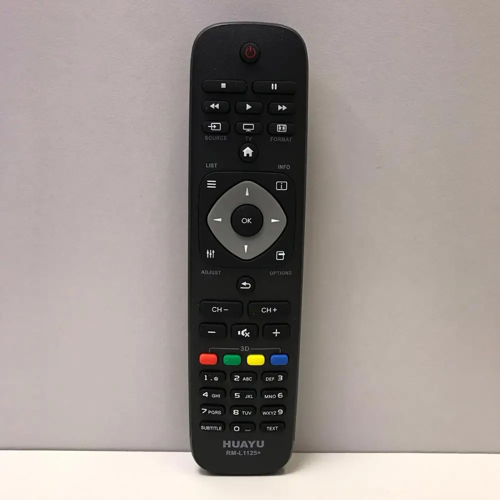 Remote control universal HUAYU Philips RM - L1125+ 3D LCD TV 2422 5490 01833 RC1205B/30063555 RC0301/01 RC19036001 RC19042004 PIP |