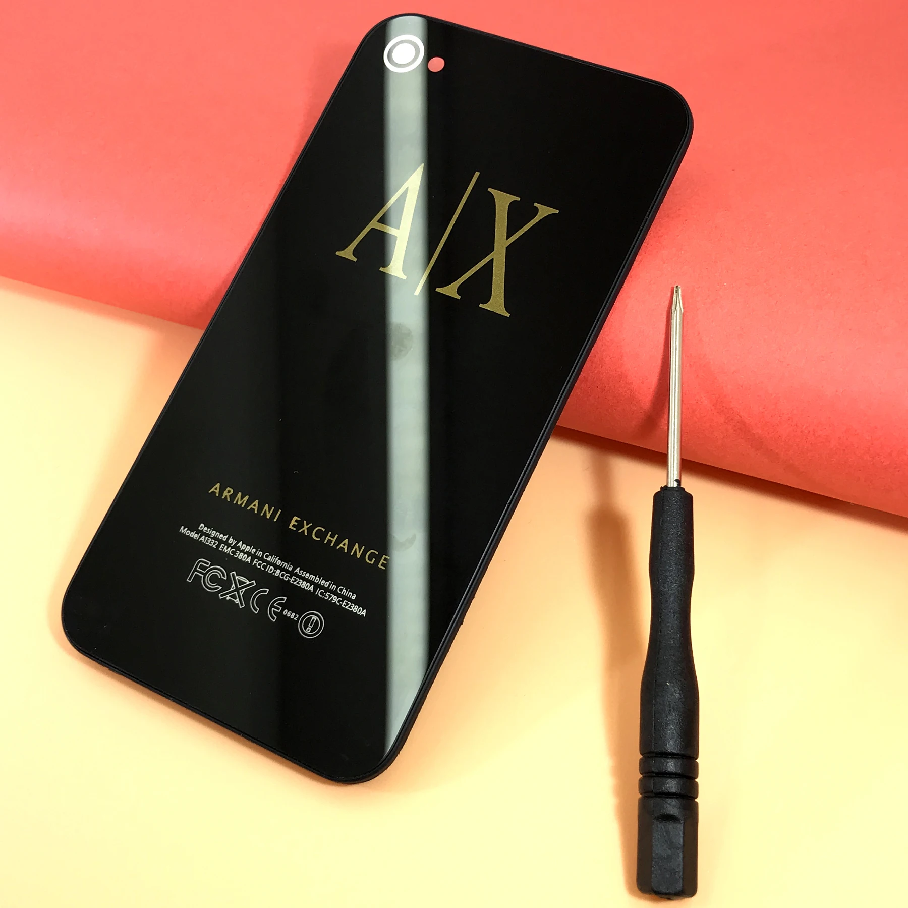 Задняя крышка для iPhone 4/4S запасная на замену с отверткой айфона в комплекте |