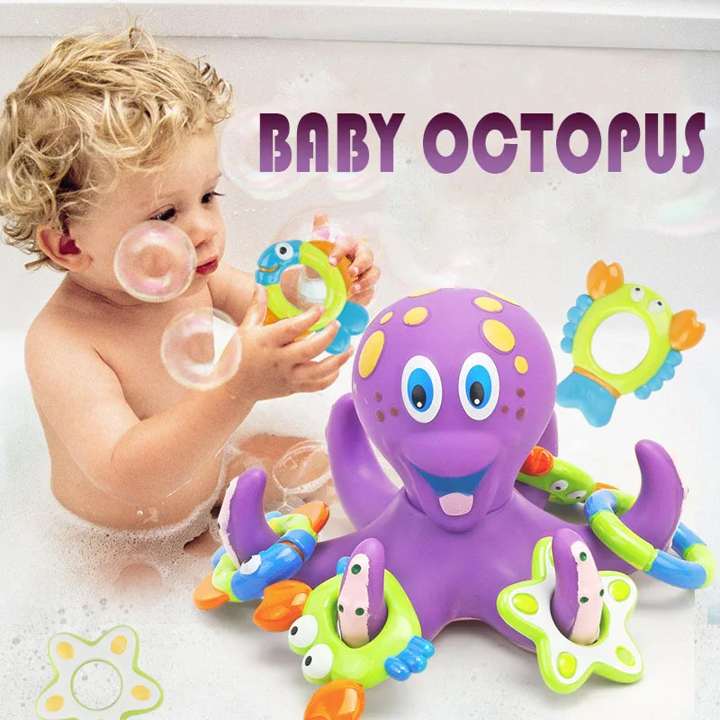 Baby Bath Toys For Children New Floating Purple With 3 Hoopla Rings Octopus Bathtubs Beach Toy For Babies From 0 12 Months
Baby Bath Toys For Children New Floating Purple With 3 Hoopla Rings Octopus Bathtubs Beach Toy For Babies From 0 12 Months