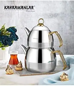 Комплект чайников среднего размера VENUSGORTA Kahramanlar Venus Gold Line
Комплект чайников среднего размера VENUSGORTA Kahramanlar Venus Gold Line