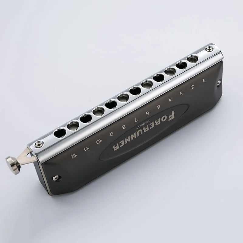 

No diaphragm and no mucous membrane 12-hole chromatic harmonica novice beginner students introductory exercise