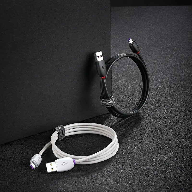 Кабель Baseus Purple Ring HW Quick Charging USB Cable For Type C 40W 1m|Док-станции| |