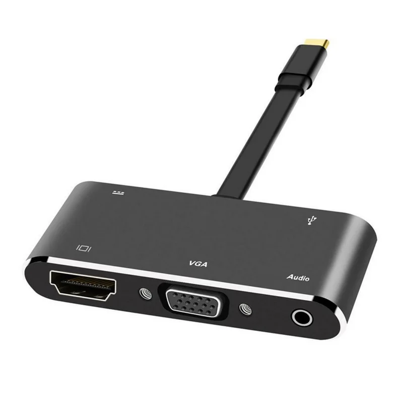 Переходник 5 в 1 USB Type-C/HDMI kphrtek, 1 шт., VGA-кабель, аудио, USB 3,0 PD, конвертер 
Переходник 5 в 1 USB Type-C/HDMI kphrtek, 1 шт., VGA-кабель, аудио, USB 3,0 PD, конвертер