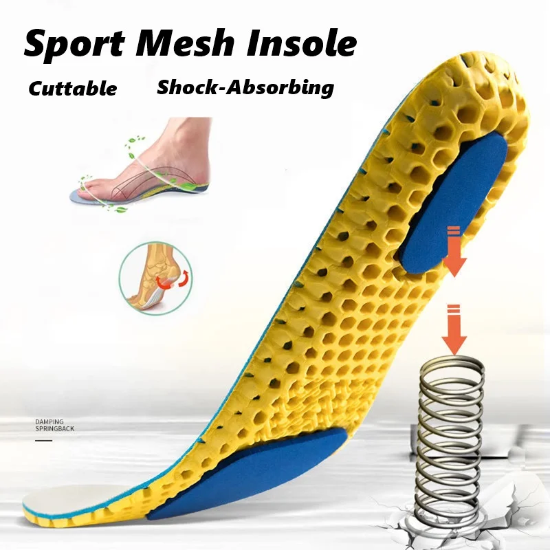 Memory Foam Insoles Sport Support Running Insert Mesh Deodorant Breathable Cushion For Feet Man Women Orthopedic Soles
Memory Foam Insoles Sport Support Running Insert Mesh Deodorant Breathable Cushion For Feet Man Women Orthopedic Soles