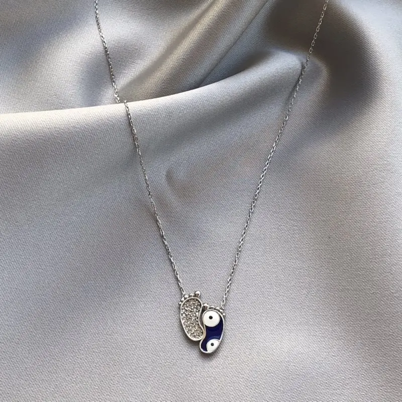 The Step of My Baby 925 Sterling Silver Necklace Women Girls Gift Jewelry Accessories Fashion Handmade Elegant Chain
The Step of My Baby 925 Sterling Silver Necklace Women Girls Gift Jewelry Accessories Fashion Handmade Elegant Chain