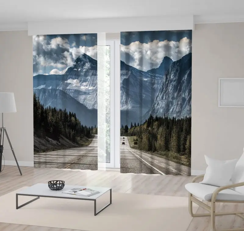 Curtain Road to the Great Mountain Cloudy Sky Pine Trees Forest Nature Landscape Photo Green Gray
Curtain Road to the Great Mountain Cloudy Sky Pine Trees Forest Nature Landscape Photo Green Gray