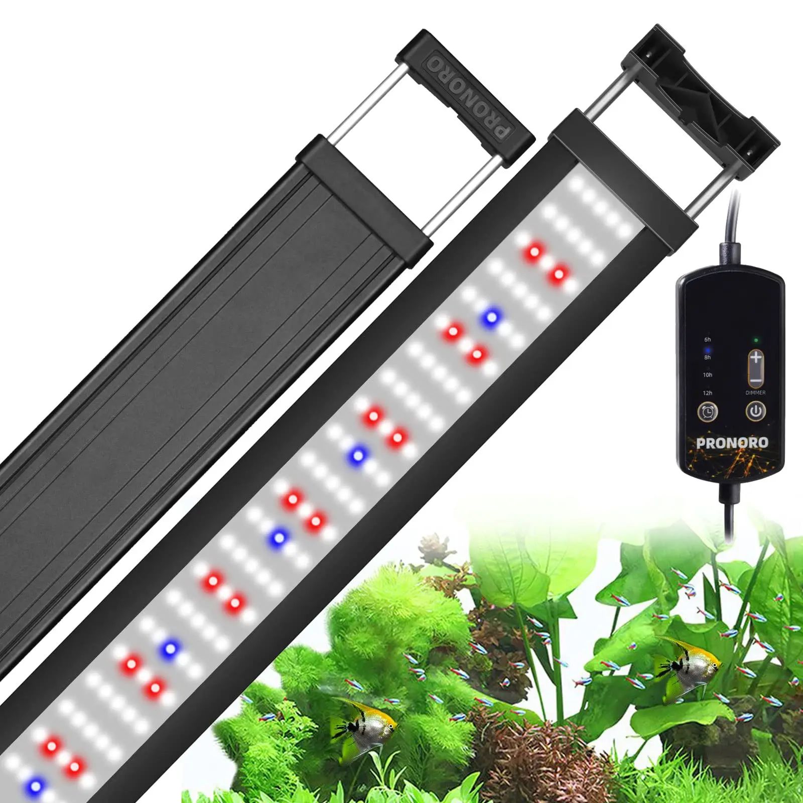 PRONORO Aquarium Light 32 Watts Full Spectrum Fish Tank Light with Timer Adjustable Brightness Aquarium LED Light for Freshwater
PRONORO Aquarium Light 32 Watts Full Spectrum Fish Tank Light with Timer Adjustable Brightness Aquarium LED Light for Freshwater