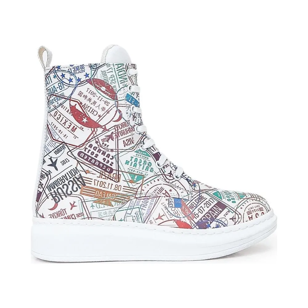 White Patterned Women's Boots Colorful Country Stamps Quality Leather Winter Stylish Combinations Fashion Style
White Patterned Women's Boots Colorful Country Stamps Quality Leather Winter Stylish Combinations Fashion Style