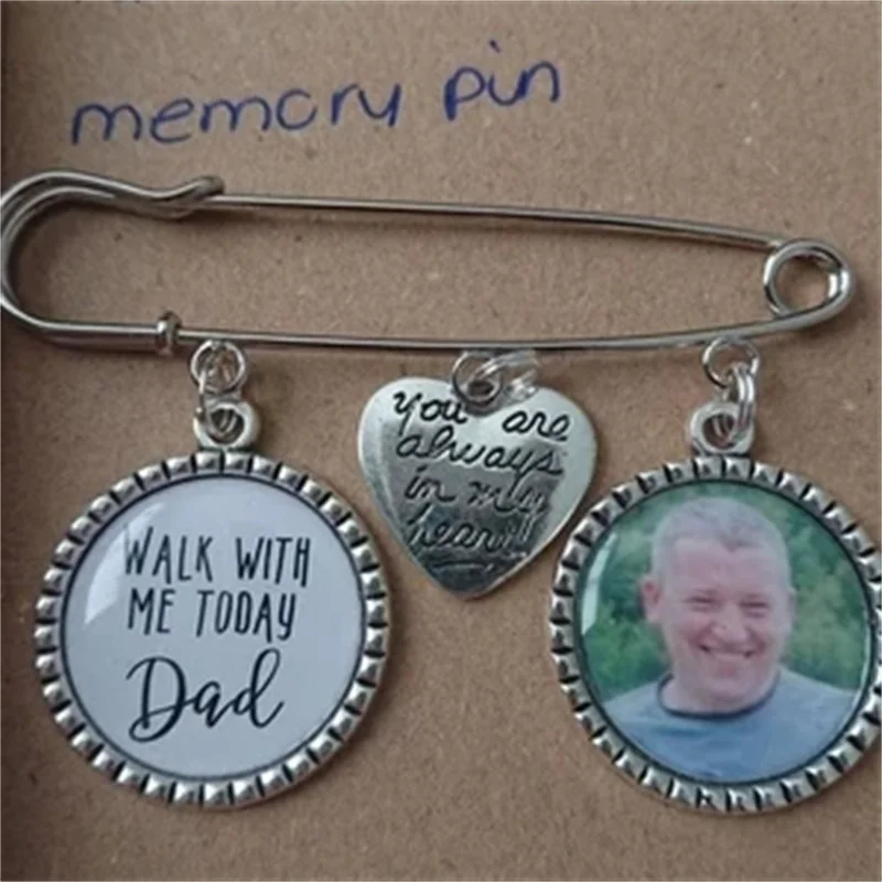 Custom Memory Remembrance Photo / Kilt Pin Bouquet Charm,Wedding Groom Best Man Usher Personalised Any Photo Walk With Me Today
Custom Memory Remembrance Photo / Kilt Pin Bouquet Charm,Wedding Groom Best Man Usher Personalised Any Photo Walk With Me Today
