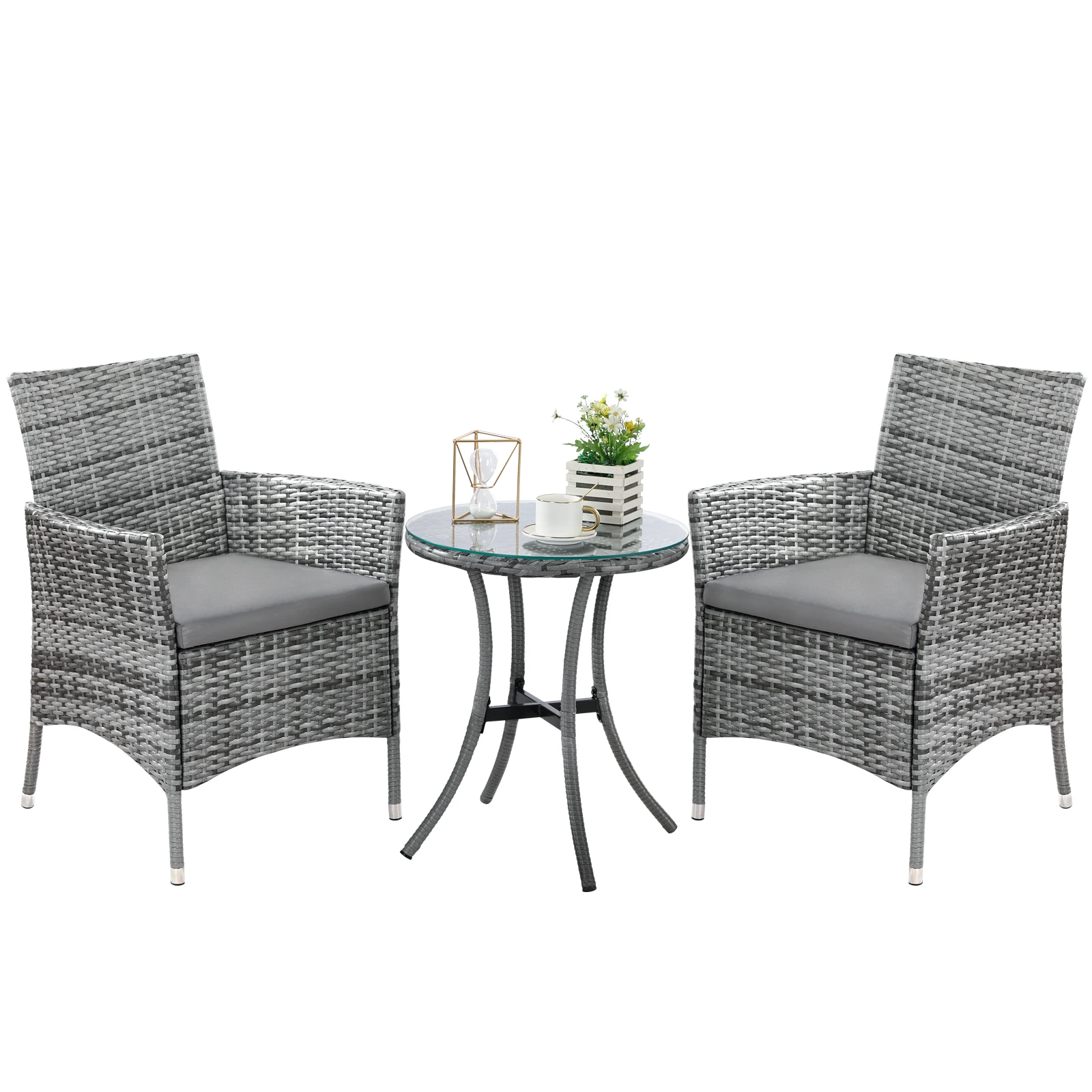 Polyrattan Möbelset 3 Teilig,Balkonset Sitzgruppe,Rattan Gartenmöbel Sets,Glastisch,2 Armsessel,Stabiler Metallrahmen,für Garten
Polyrattan Möbelset 3 Teilig,Balkonset Sitzgruppe,Rattan Gartenmöbel Sets,Glastisch,2 Armsessel,Stabiler Metallrahmen,für Garten