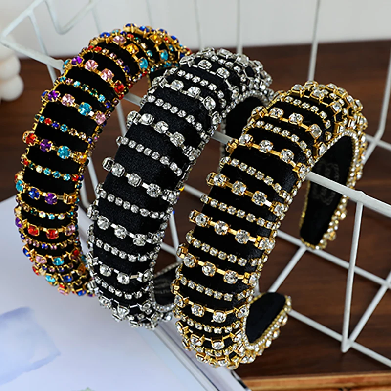 ZHINI Headbands for Women Girls Shiny Luxury Rhinestone Hairband Hair Accessories Statement Headband 2020 Wedding Jewelry
ZHINI Headbands for Women Girls Shiny Luxury Rhinestone Hairband Hair Accessories Statement Headband 2020 Wedding Jewelry