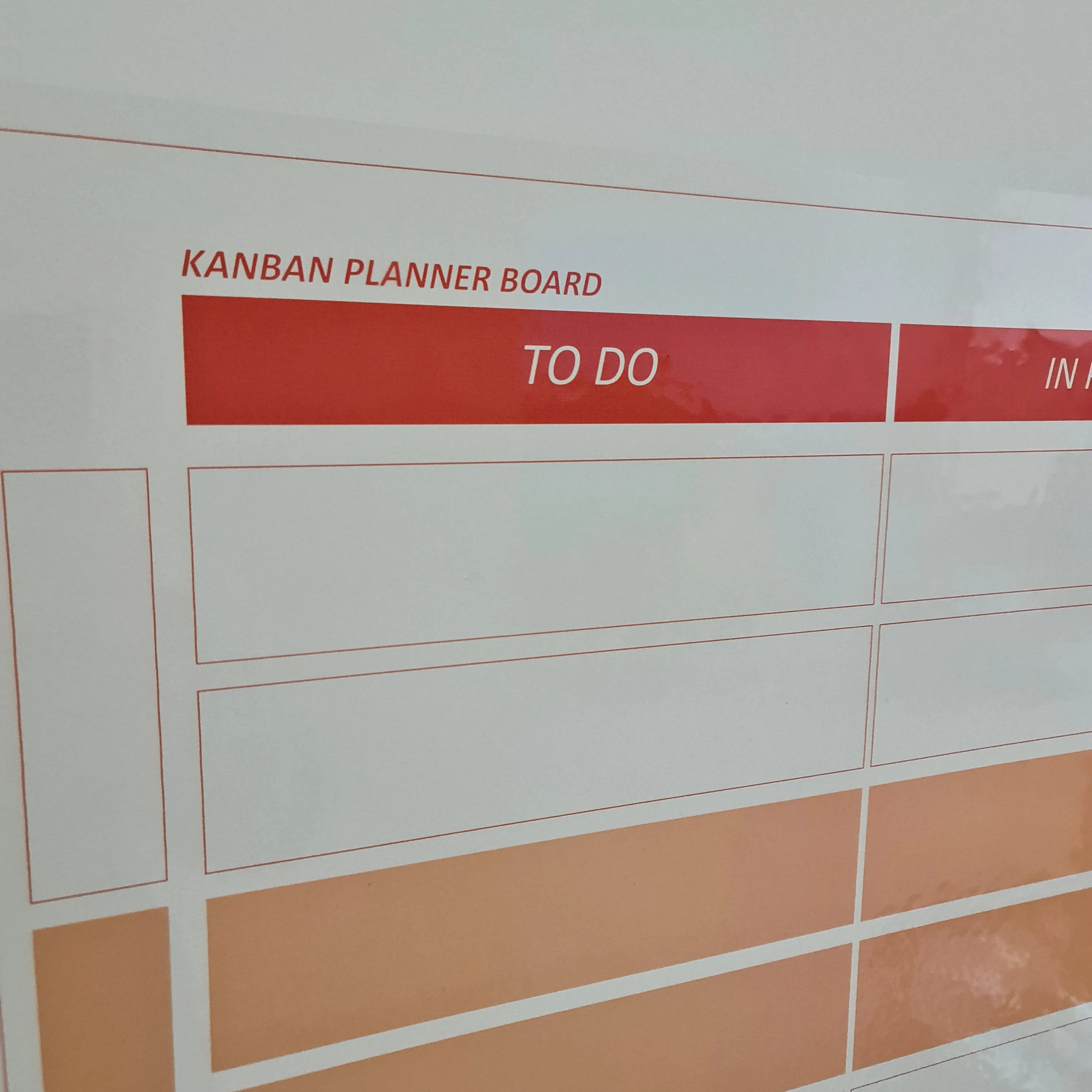 Доска Kanban для планировщика с сухим стиранием прилипает к себе не требует