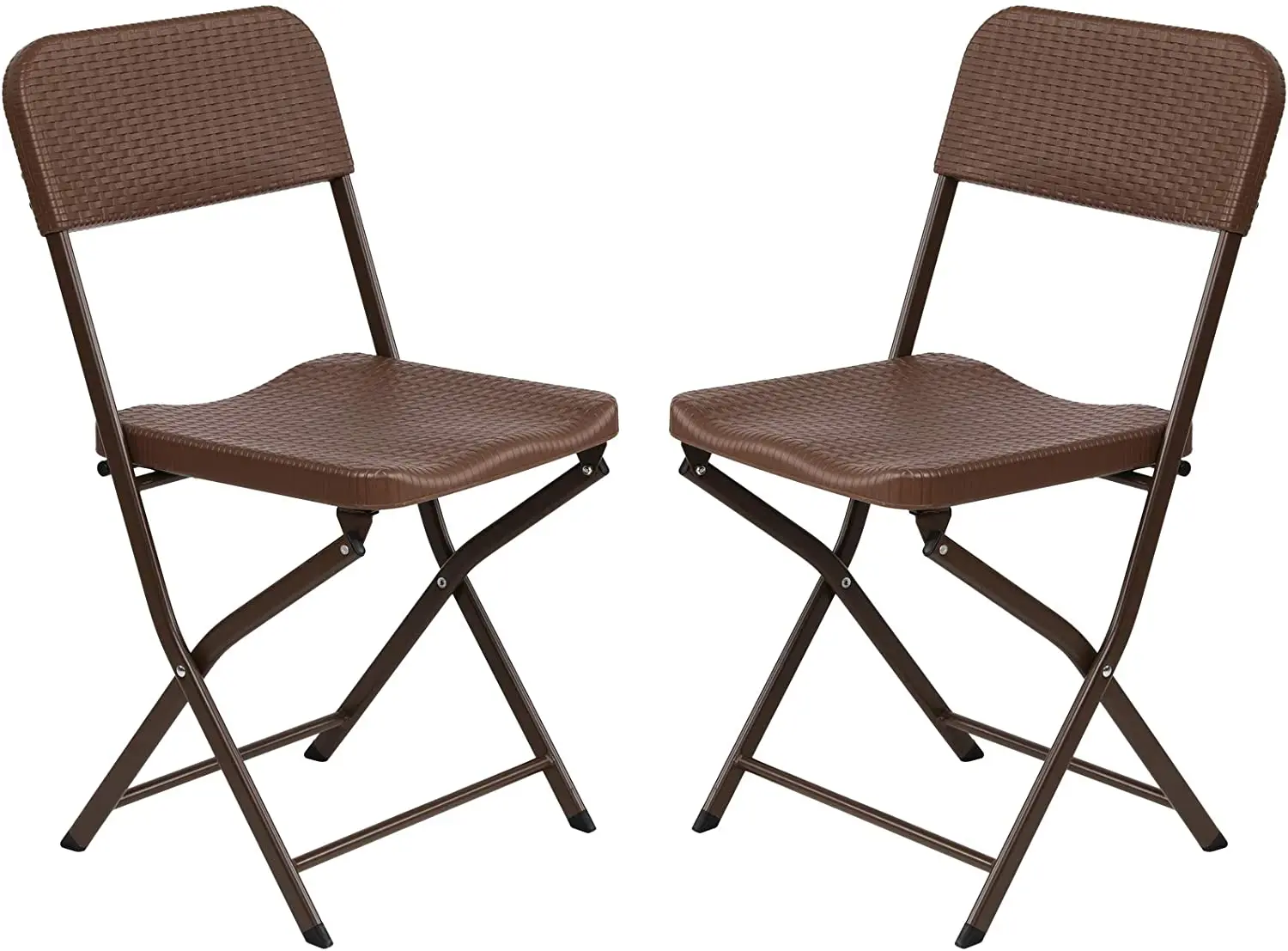 Set of 2 folding rattan chairs 43x40x86 cm, small outdoor garden chair, with rubber legs, HDPE, for garden, terrace or kitchen
Set of 2 folding rattan chairs 43x40x86 cm, small outdoor garden chair, with rubber legs, HDPE, for garden, terrace or kitchen