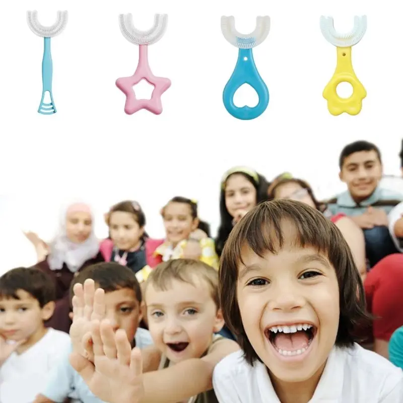 Baby Toothbrush Child Toothbrush Teethers 360° Degree U-shaped Toothbrush Soft Silicone For Toddlers Teeth Oral Care Cleaning
Baby Toothbrush Child Toothbrush Teethers 360° Degree U-shaped Toothbrush Soft Silicone For Toddlers Teeth Oral Care Cleaning