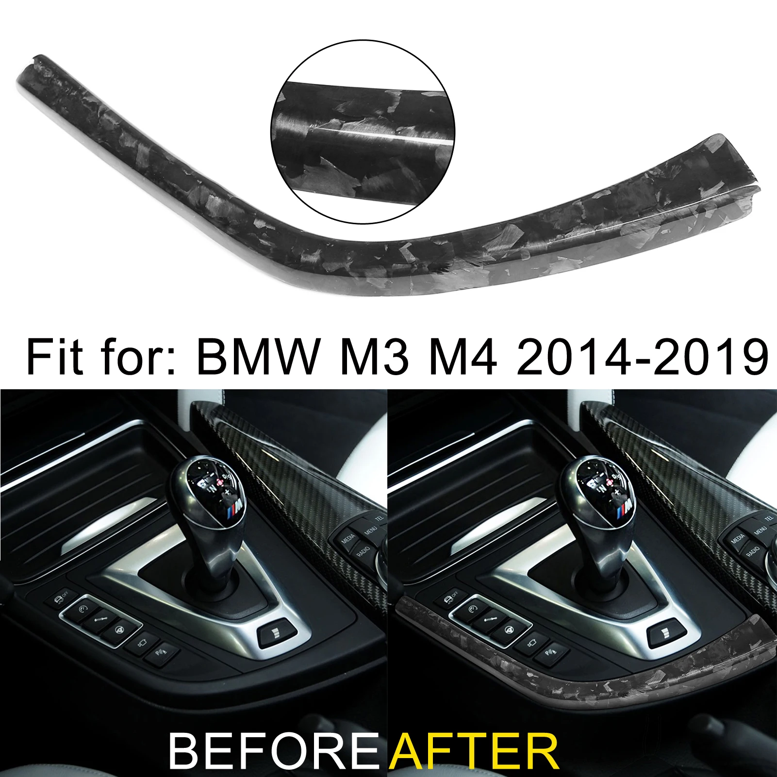 For BMW M3 M4 2014-2019 Real Carbon Fiber Gear L-shaped Side Protect Frame Forged Pattern Left Decorative Sticker
For BMW M3 M4 2014-2019 Real Carbon Fiber Gear L-shaped Side Protect Frame Forged Pattern Left Decorative Sticker