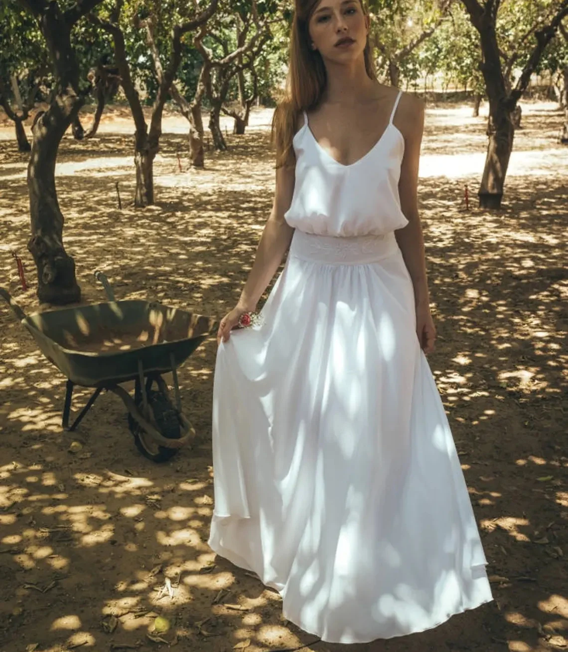 11977#V-Neck Spaghetti Straps Floor Length Bohemian Beach Chiffon Open Back Vestido De Noiva Wedding Dress Wedding Bridal Gown 
11977#V-Neck Spaghetti Straps Floor Length Bohemian Beach Chiffon Open Back Vestido De Noiva Wedding Dress Wedding Bridal Gown
