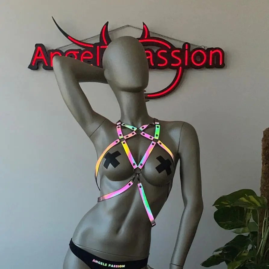 Special Products For Youtube Videos Rainbow Reflective Beautiful Chest Harness, Shiny Club Wear - PNT108-R2
Special Products For Youtube Videos Rainbow Reflective Beautiful Chest Harness, Shiny Club Wear - PNT108-R2