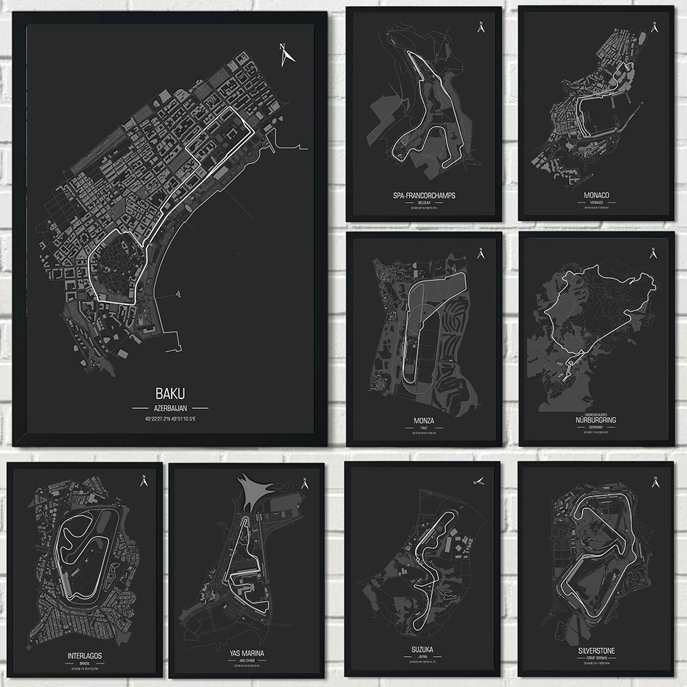 Vintage F1 Formula Grand Track Edition F1 Race Car Circuit Poster Canvas Painting Print Club Decoration Living Room Home Decor
Vintage F1 Formula Grand Track Edition F1 Race Car Circuit Poster Canvas Painting Print Club Decoration Living Room Home Decor