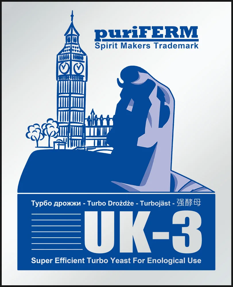 Дрожжи Турбо Puriferm UK-3 Turbo 112 грамм быстрые дрожжи от 2 дней готовая брага | Дом и сад