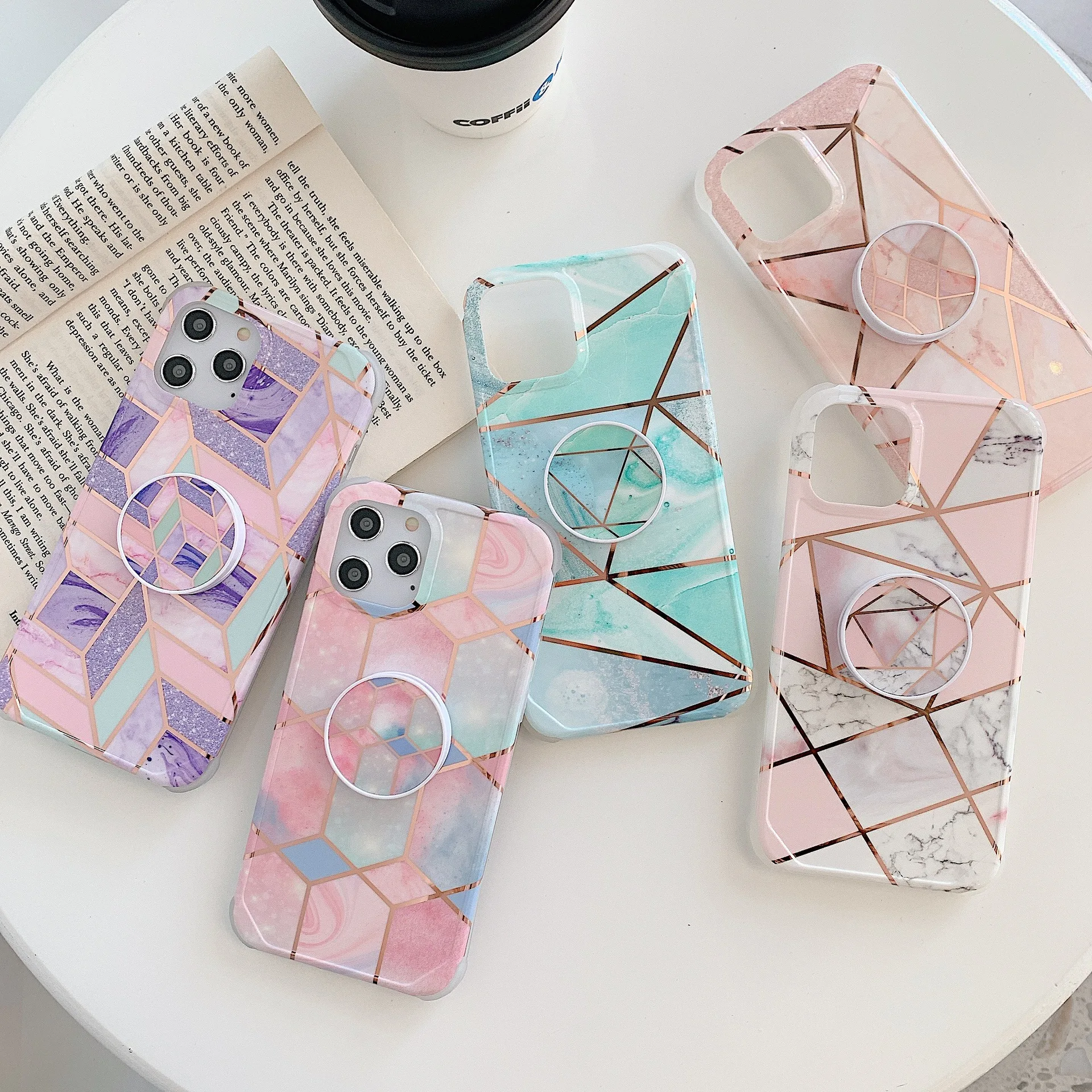 Electroplated Marble Phone Case For iPhone 13 Pro Max 11 12 Pro Max 12 Mini XR XS Max 7 8 Plus Folded Holder Soft Cover
Electroplated Marble Phone Case For iPhone 13 Pro Max 11 12 Pro Max 12 Mini XR XS Max 7 8 Plus Folded Holder Soft Cover