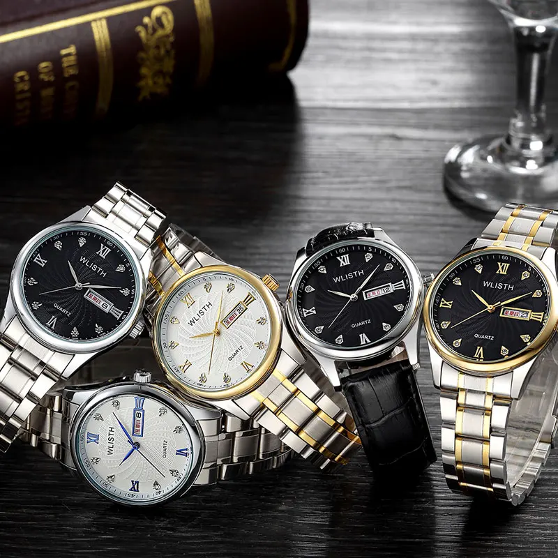WLISTH2021 New Business Luxury Men's Quartz Watch Stainless Steel Waterproof Fashion Multifunctional Luminous Calendar Watch
WLISTH2021 New Business Luxury Men's Quartz Watch Stainless Steel Waterproof Fashion Multifunctional Luminous Calendar Watch