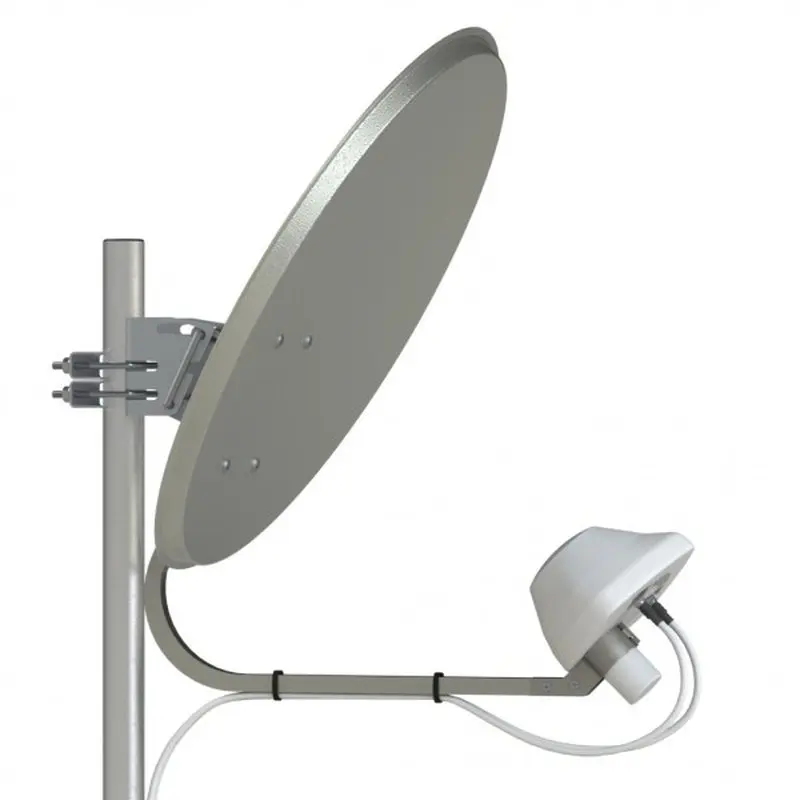 Офсетный облучатель Антекс UMO. Облучатель 3G/4G для спутниковой параболической