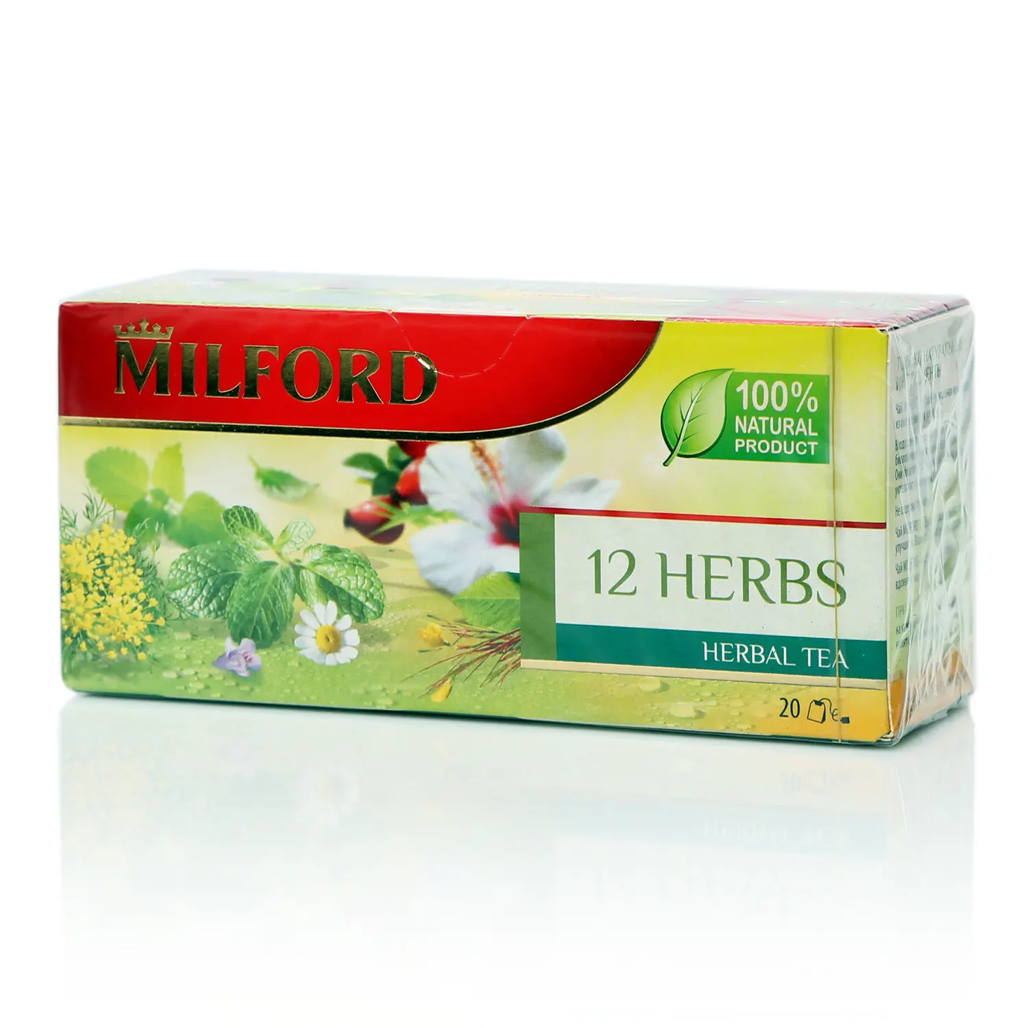Чай 12 трав ТМ Milford (Милфорд) 20 пакетиков | Продукты