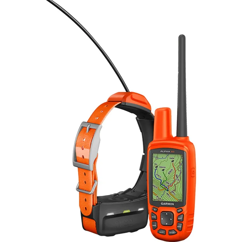 Навигатор для отслеживания собак Garmin Alpha 50 с ошейником T5 новой топографической