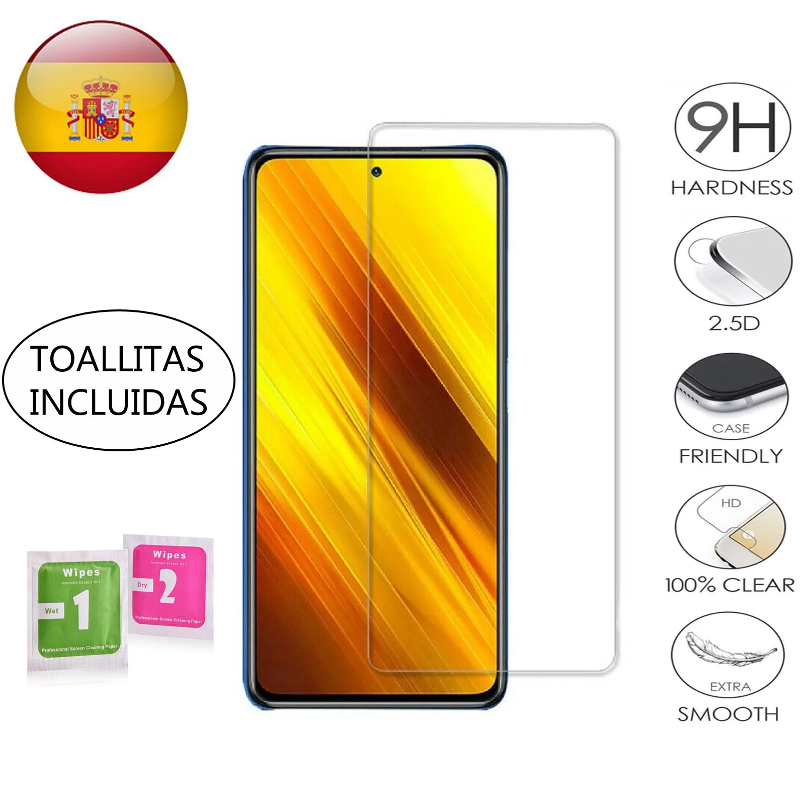 Защита экрана для Xiaomi Poco X3 NFC закаленное стекло Премиум Закаленное защита Little |