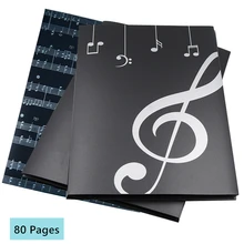 Music Folder Piano Score Folder Stave Storage Holder A4 Size Folder 40 Pockets Chorus Dedicated Sheet Music Folder