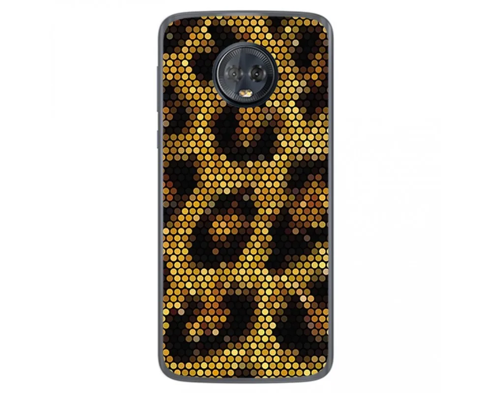 Гелевый Чехол из ТПУ для Motorola Motorbike G6 Plus с леопардовым принтом | Мобильные