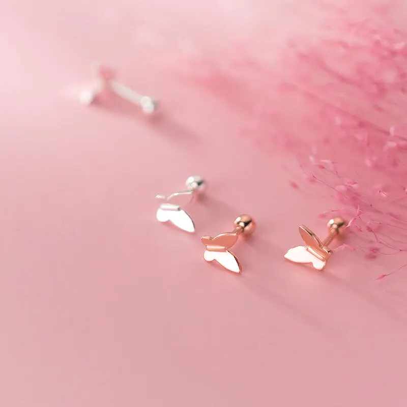 A00464 Jazaz Cute Romantic Butterfly Small Stud Earrings for Women Minimalism Chic Birthday Insect Jewelry 925 Sterling Silver
A00464 Jazaz Cute Romantic Butterfly Small Stud Earrings for Women Minimalism Chic Birthday Insect Jewelry 925 Sterling Silver