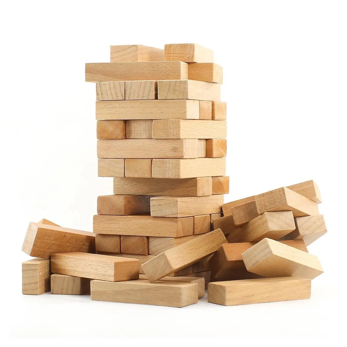 54 Pieces Jenga Balance Game 100% Natural wood, healthy material, group game Balance Game Wooden blocks of 54 pieces concentrate
54 Pieces Jenga Balance Game 100% Natural wood, healthy material, group game Balance Game Wooden blocks of 54 pieces concentrate