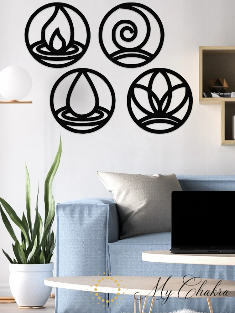 My Chakra-Wood Wall Art Decor, 4 Elements, black Color Modern Nature Desert Home Office New 3D Creative Stylish Livining Room
My Chakra-Wood Wall Art Decor, 4 Elements, black Color Modern Nature Desert Home Office New 3D Creative Stylish Livining Room