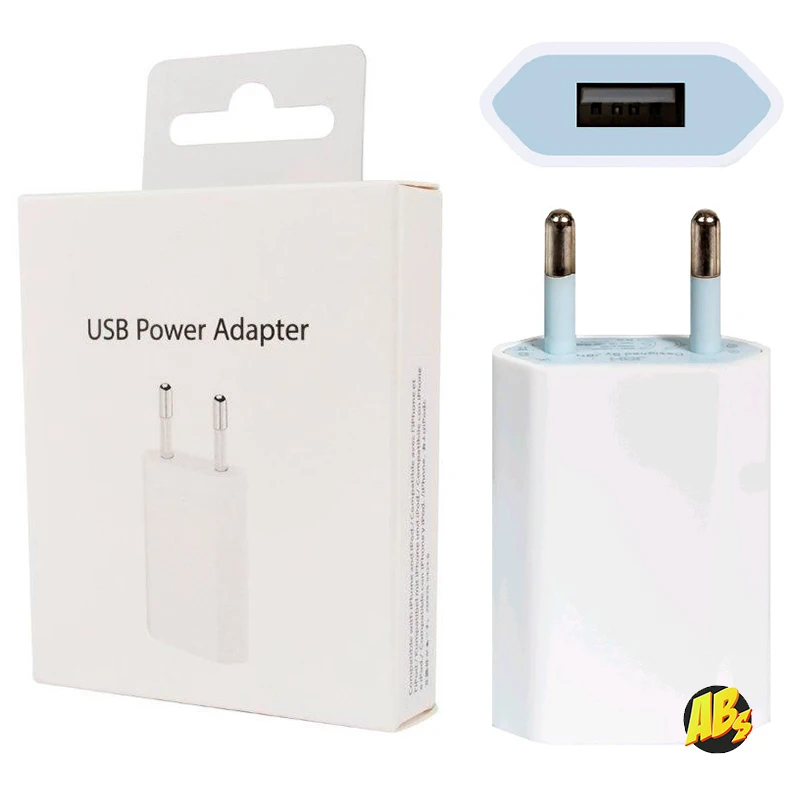 Зарядный адаптер USB 1.0А 5В сетевое зарядное устройство настенное AC для iPhone iPad Android