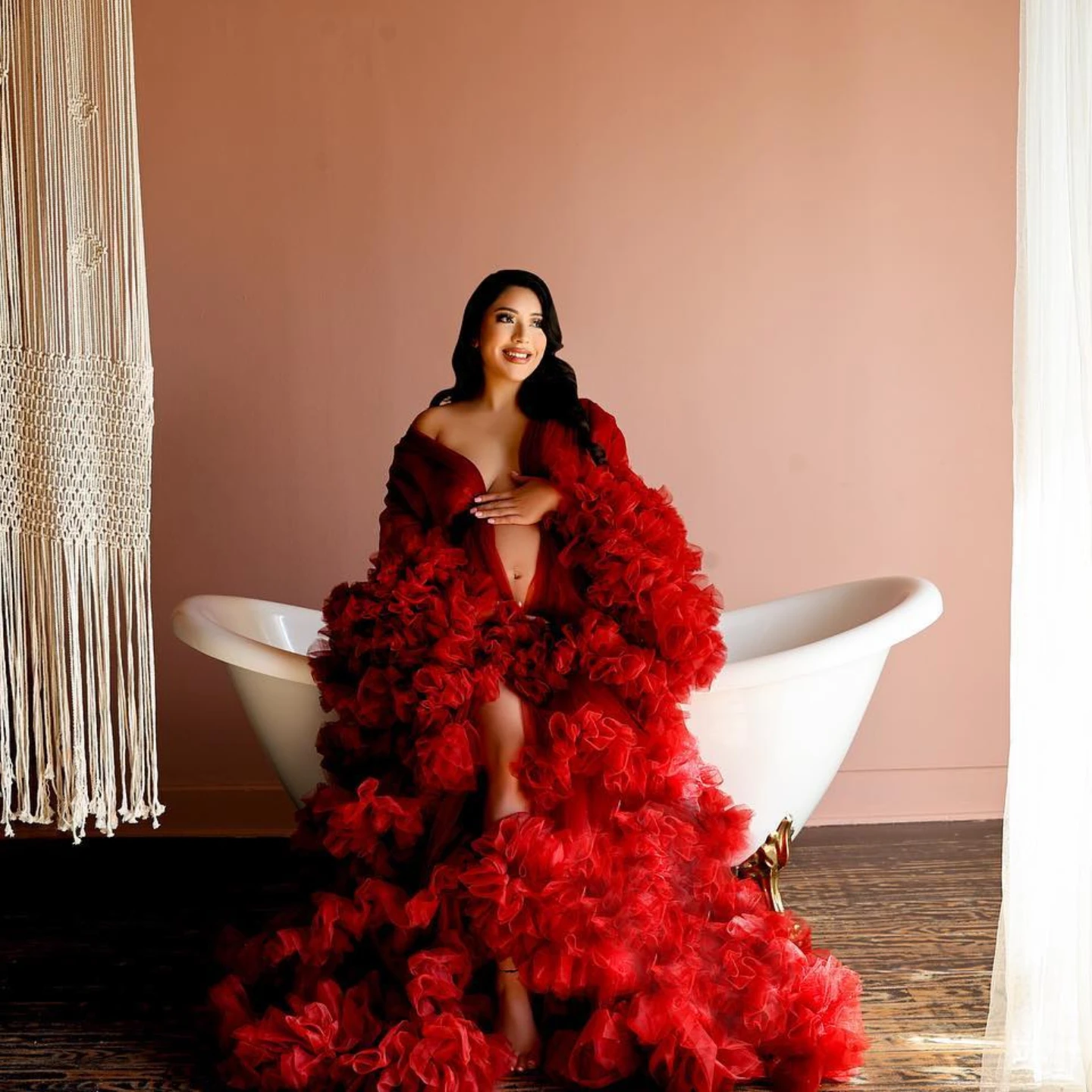 Ruffles Puffy Maternity Dresses for Photography Long Sleeves Women Maternity Gown Babyshower Custom Made Pregnancy Photoshoot
Ruffles Puffy Maternity Dresses for Photography Long Sleeves Women Maternity Gown Babyshower Custom Made Pregnancy Photoshoot