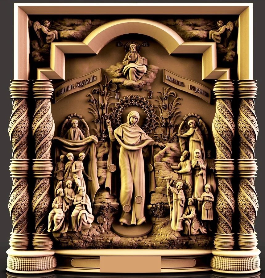 3d STL модель, рельеф для ЧПУ маршрутизатора Aspire Artcam Cut3D Icon of the Mother of God of All Who Sad Joy
3d STL модель, рельеф для ЧПУ маршрутизатора Aspire Artcam Cut3D Icon of the Mother of God of All Who Sad Joy