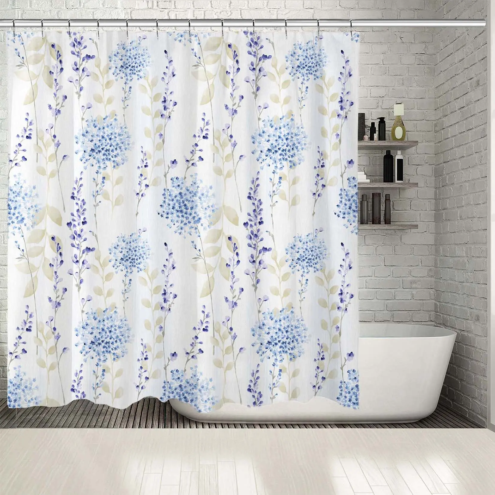 Shower Curtain Fresh Spring Flowers Leaves Pattern Seasonal Wild Nature Blooms Plants Classic Artwork Beige Blue
Shower Curtain Fresh Spring Flowers Leaves Pattern Seasonal Wild Nature Blooms Plants Classic Artwork Beige Blue