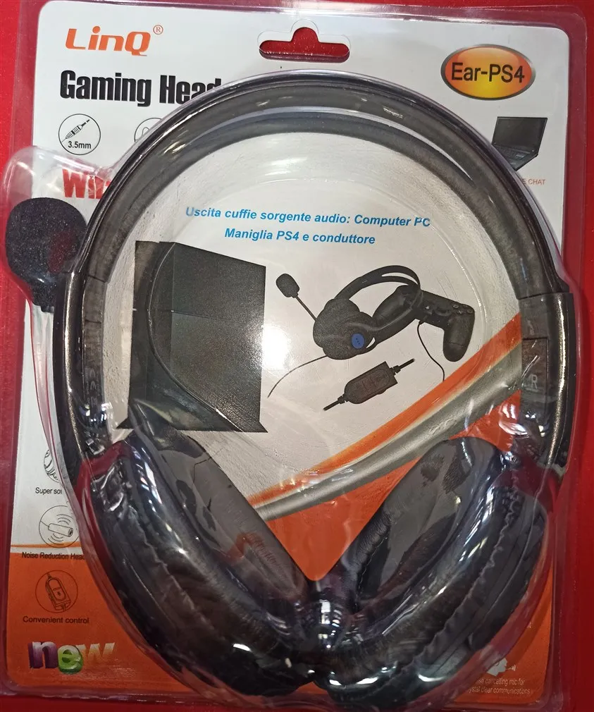 Auriculares para P4 PS4 Gaming 3 5 мм кабель стерео совместимый PC Game-черный 1 3mts de | Электроника