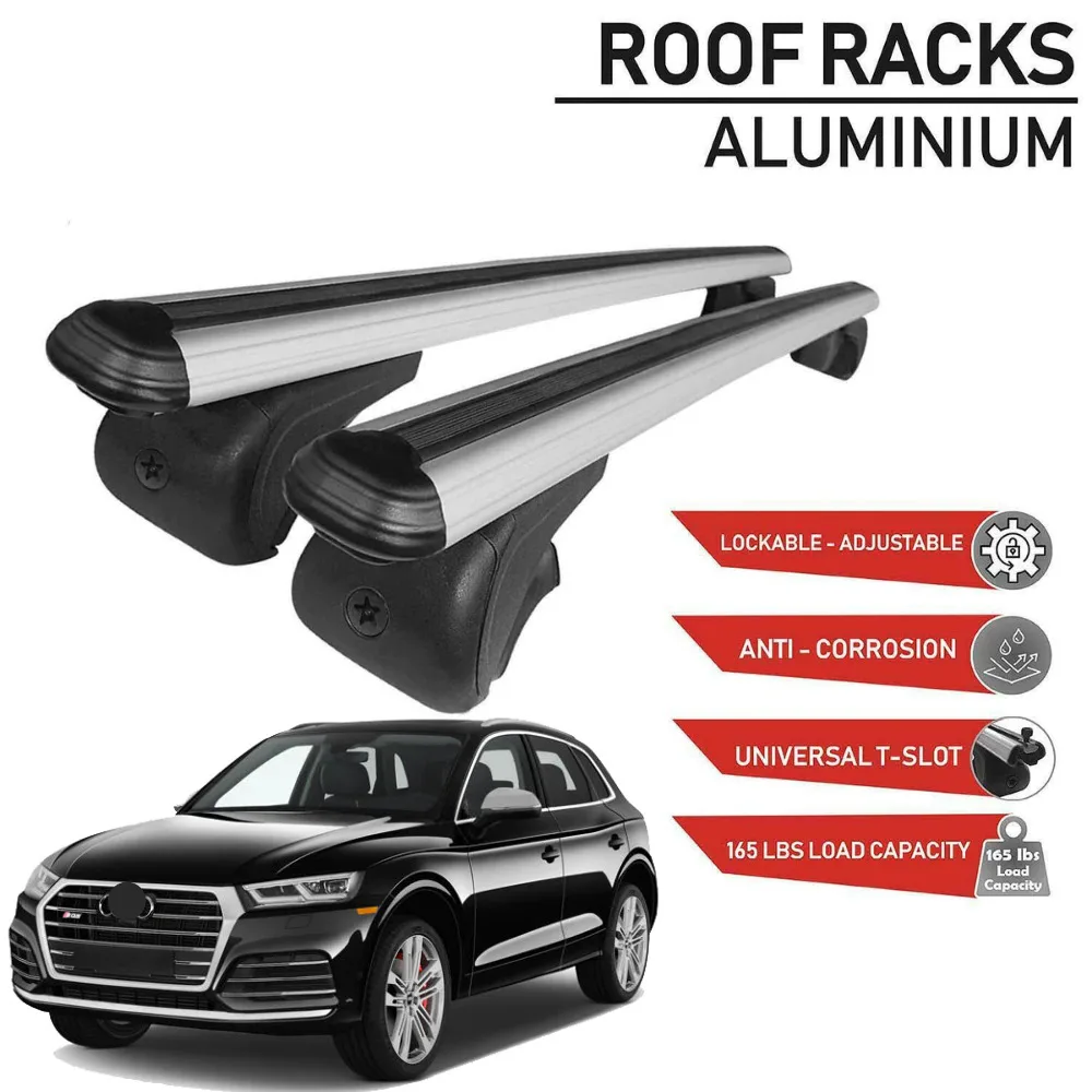 FOR AUDI Q5 SUV 2016-2022 ALUMINUM SILVER SOLID TOP CAR LOCK PROTECTED ROOF BOX CROSS-BARS ROOF RACK MODIFIED
FOR AUDI Q5 SUV 2016-2022 ALUMINUM SILVER SOLID TOP CAR LOCK PROTECTED ROOF BOX CROSS-BARS ROOF RACK MODIFIED