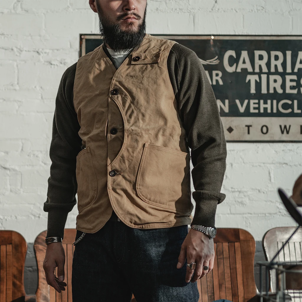 Bronson 1930s Heavyweight Canvas Game Pocket Hunting Vest Men's Vintage Outdoor Multifunctional Pockets Vests
Bronson 1930s Heavyweight Canvas Game Pocket Hunting Vest Men's Vintage Outdoor Multifunctional Pockets Vests