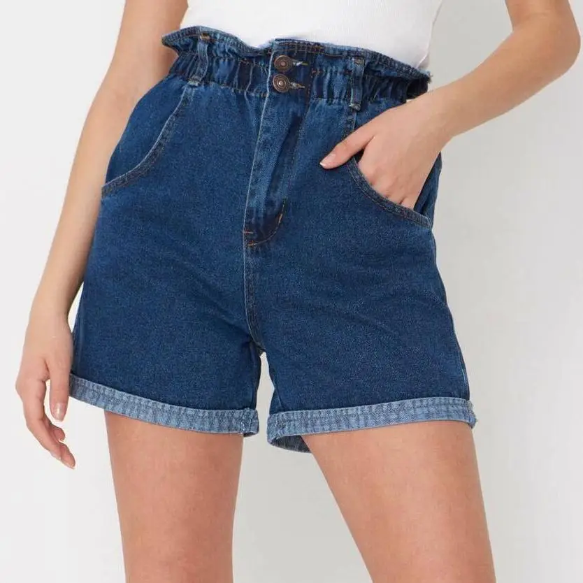 2021 Summer High Waist Denim Shorts Women Casual Loose Ladies Fashion Roll Up Hem Elastic Pocket Blue White Jeans Female
2021 Summer High Waist Denim Shorts Women Casual Loose Ladies Fashion Roll Up Hem Elastic Pocket Blue White Jeans Female