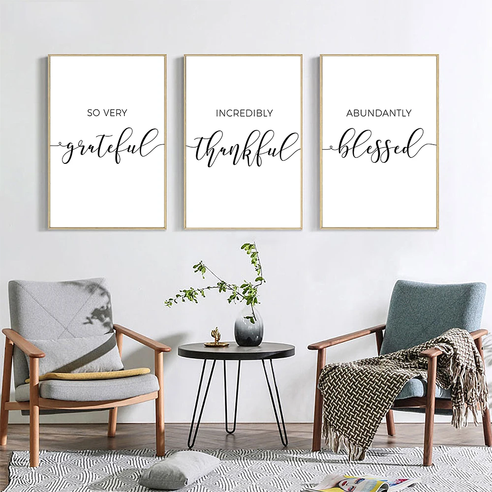 Christian Wall Art Print Minimalist Quote Poster Grateful Thankful Blessed Canvas Painting Nordic Picture Living Room Home Decor
Christian Wall Art Print Minimalist Quote Poster Grateful Thankful Blessed Canvas Painting Nordic Picture Living Room Home Decor