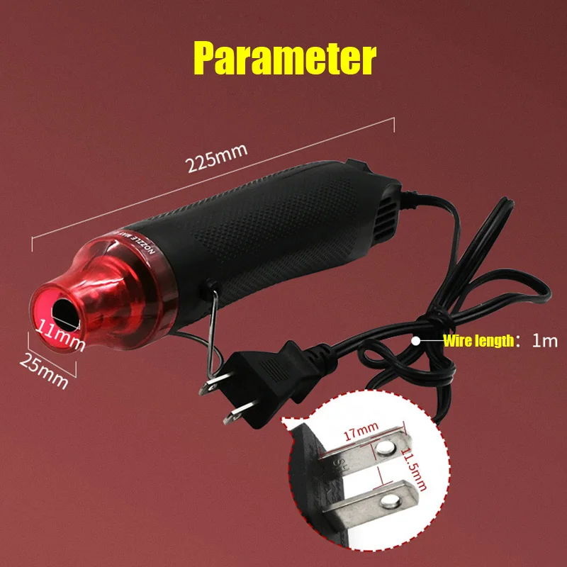 1pc 220V DIY Using Heat Gun Electric Power tool hot air 300W temperature Gun with supporting seat DIY tool heat gun 
1pc 220V DIY Using Heat Gun Electric Power tool hot air 300W temperature Gun with supporting seat DIY tool heat gun