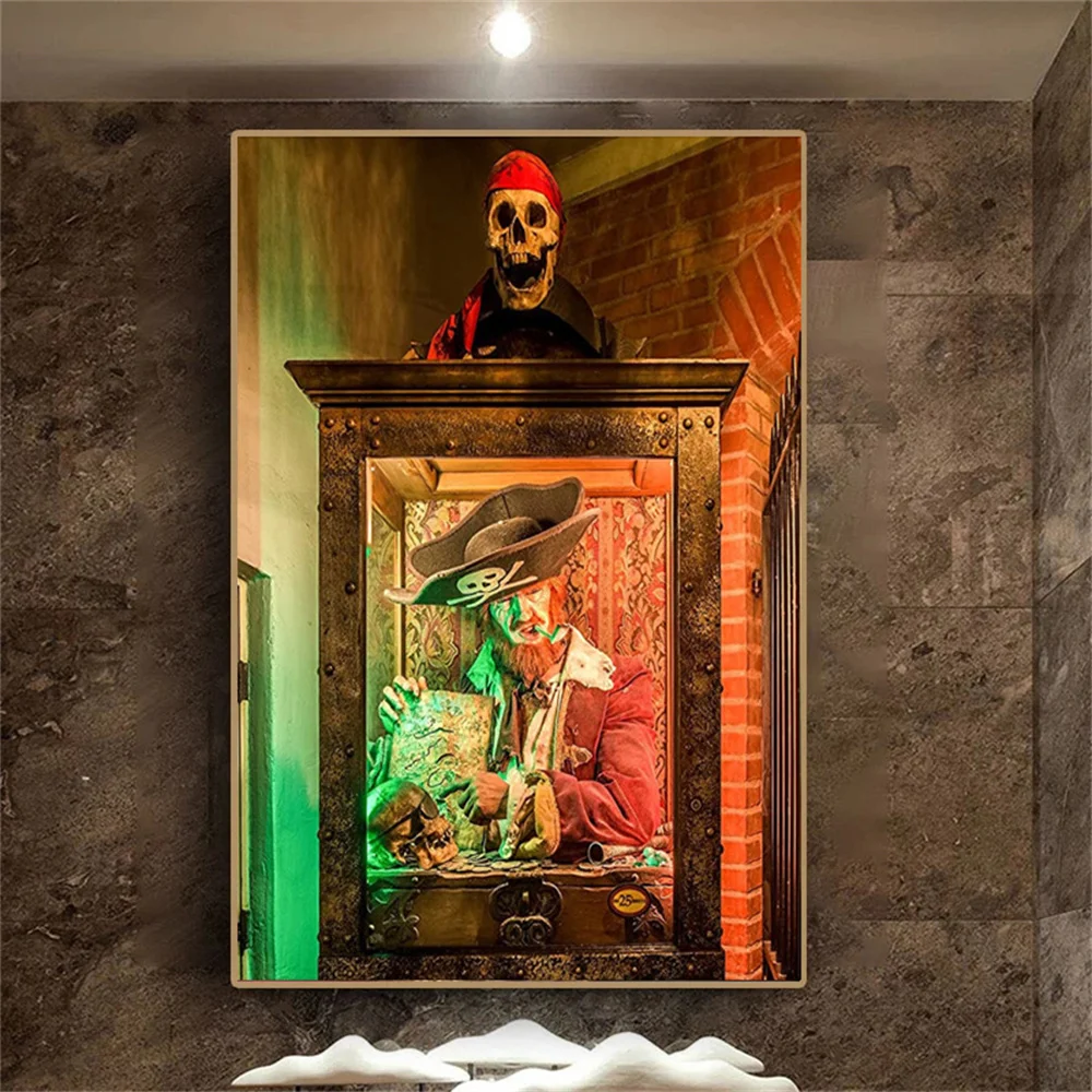 Pirate and Skull Art Modern Home Decoration Portrait Wall Art Poster Print Pirate in the Closet Canvas Painting Wall Pictures
Pirate and Skull Art Modern Home Decoration Portrait Wall Art Poster Print Pirate in the Closet Canvas Painting Wall Pictures