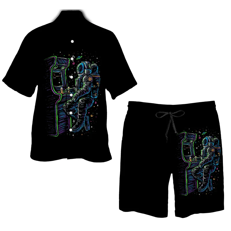 Summer 3D Printed Creative Men Shirt Shorts Set Men Sportswear Tracksuit Fashion Casual Tops Suit
Summer 3D Printed Creative Men Shirt Shorts Set Men Sportswear Tracksuit Fashion Casual Tops Suit