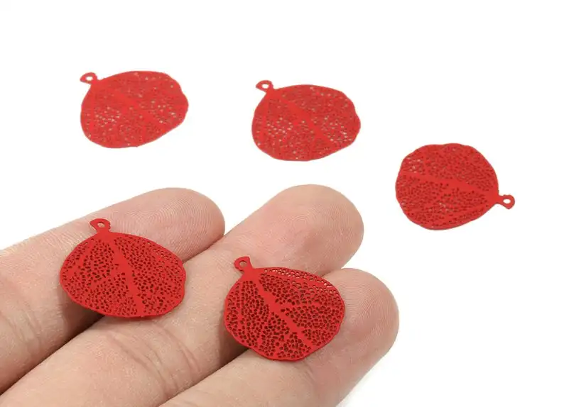 Red Leaf Brass Pendant - Brass Leaf For Necklace - Earring Charms - 4Pcs/Lot - Color Code: J09 - 20.94x20.37x0.36mm -JJC3312-J09
Red Leaf Brass Pendant - Brass Leaf For Necklace - Earring Charms - 4Pcs/Lot - Color Code: J09 - 20.94x20.37x0.36mm -JJC3312-J09