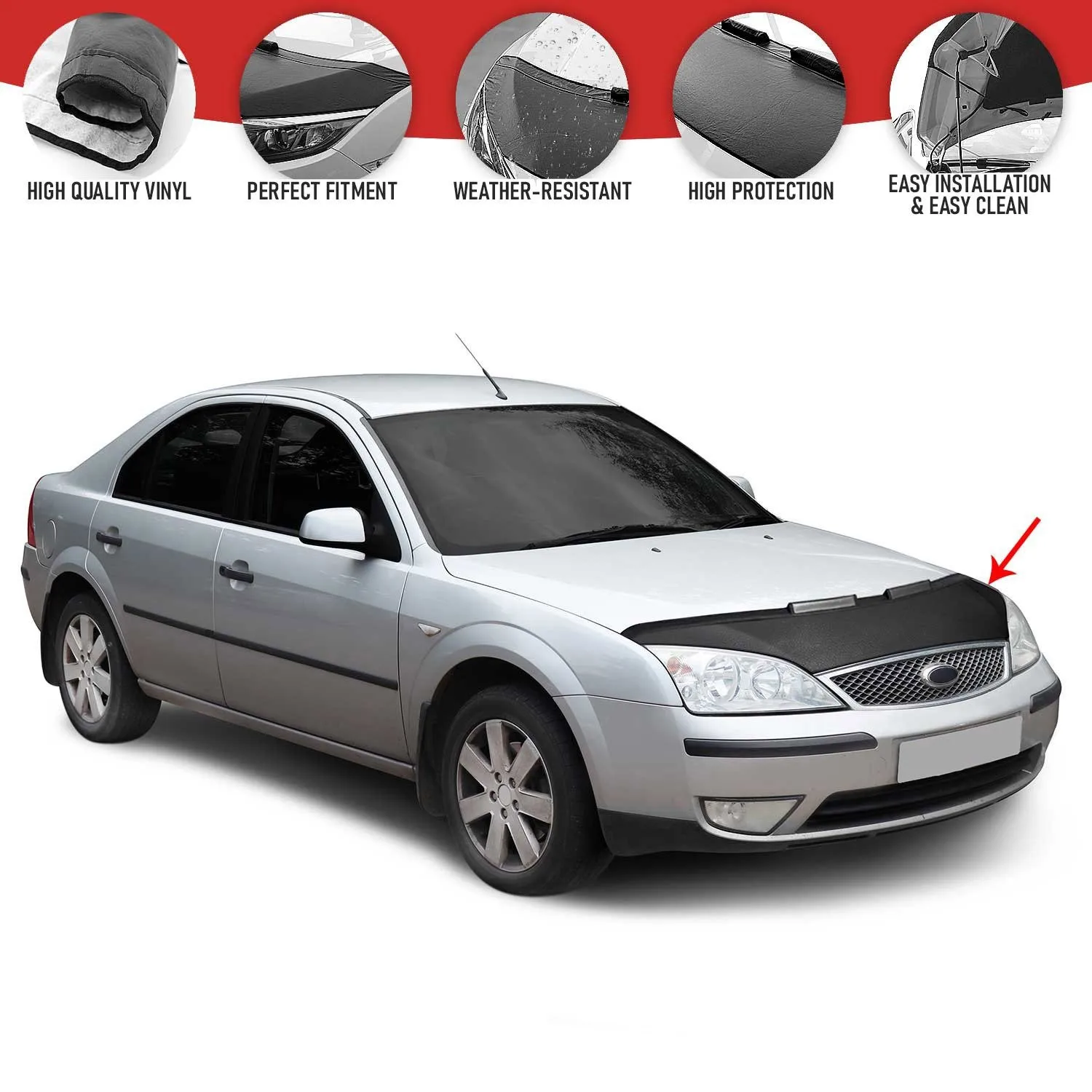 Маска для капота автомобиля, защитный бюстгальтер, фоторамка для Ford Mondeo MK3 2000 - 2006
Маска для капота автомобиля, защитный бюстгальтер, фоторамка для Ford Mondeo MK3 2000 - 2006
